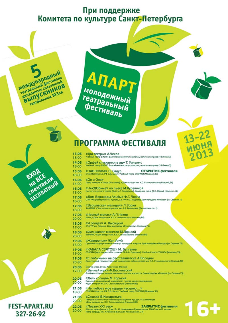 АПАРТ» 2013 - пресс-релиз - 13 июня 2013 - фотографии - Кино-Театр.Ру